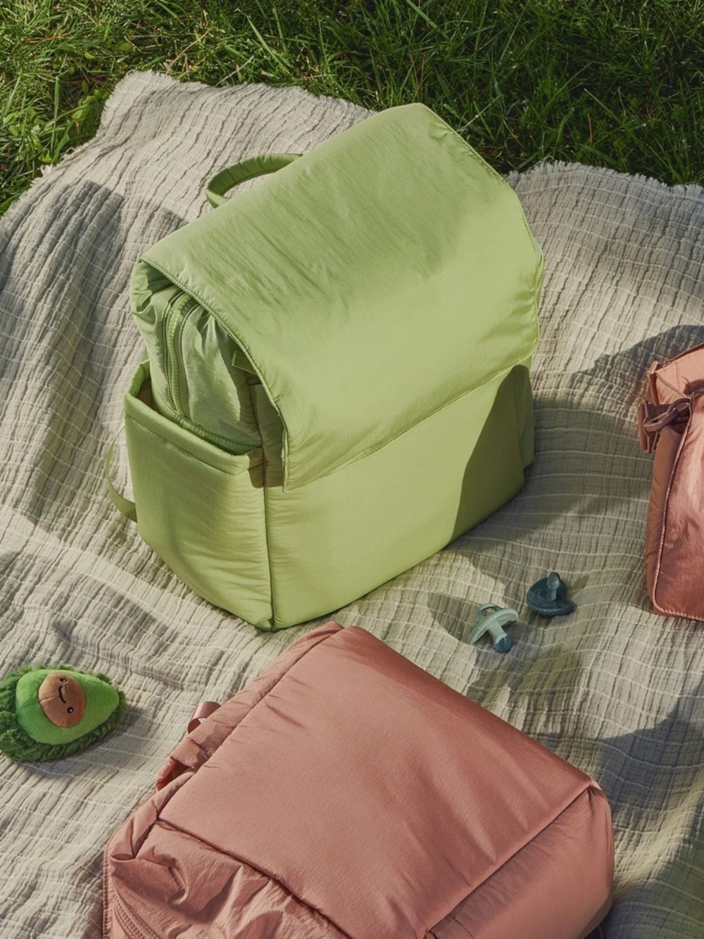 Calpak Backpack with Laptop Sleeve in Lime - Picture 3 of 16